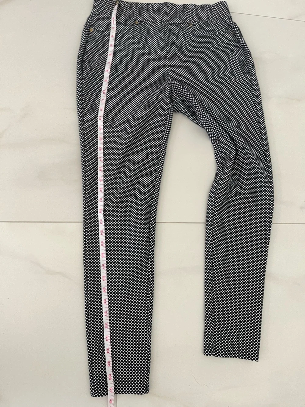 Michael Kors pull on pants Slim Ankle - Black/White size M